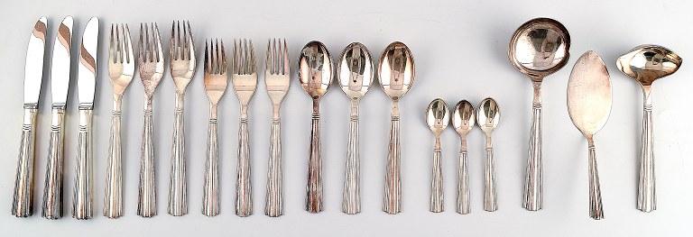 Complete Art Deco Dagmar silver plated cutlery for 3 p.
