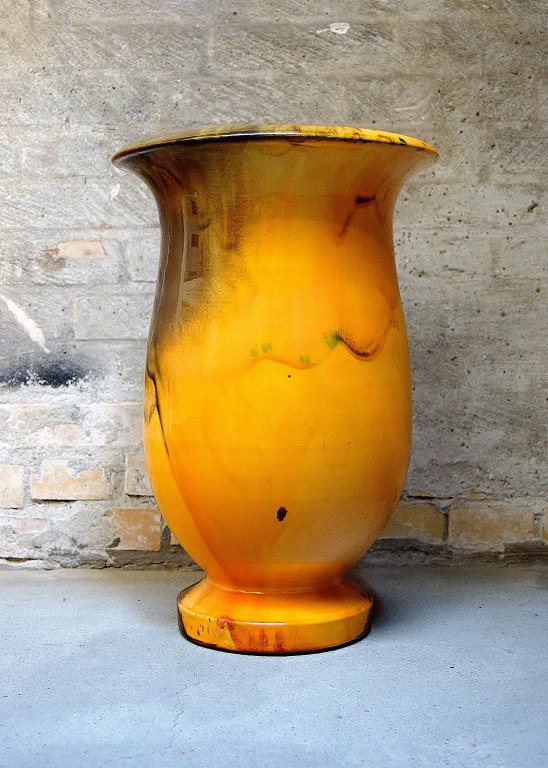 Large Kähler, Denmark, Svend Hammershøi/Hammershoi, glazed large vase in 
stoneware.