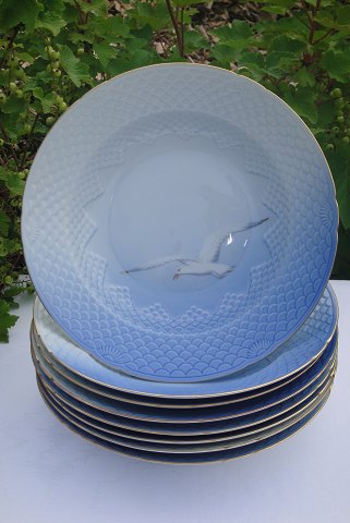 Bing & Gröndahl Seagull with gold  Deep plate 22