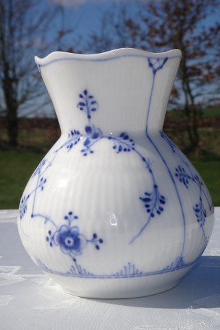 Royal Copenhagen Musselmalet gerippt Vase 2163