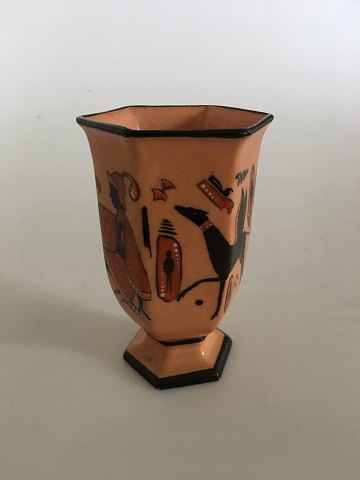 Royal Copenhagen Empire Vase med Egyptisk motiver fra 1830-1850