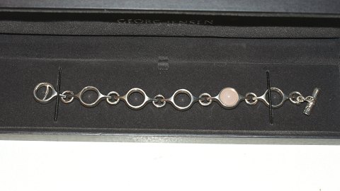 Georg Jensen Sphere Bracelet with Rose Quartz # 474