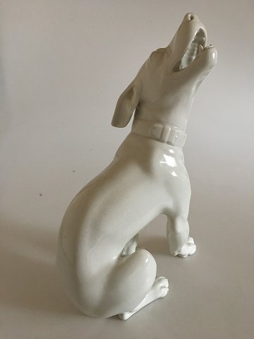 Bing & Grøndahl Blanc de Chine Figur af en Hund