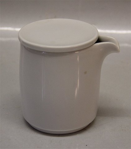 White Pot 6211 Cream jug, larger with lid 1.8 dl  8 cm (394)  Design Grethe 
Meyer Royal Copenhagen Porcelain