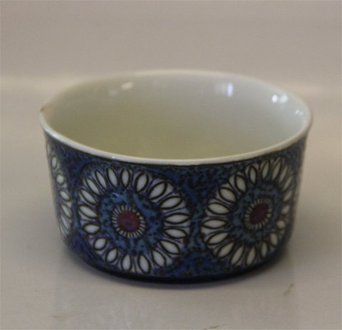 Royal Copenhagen Aluminia Faience 614-3491 Sugar Bowl Annette testel, Berte 
Jessen 1966
