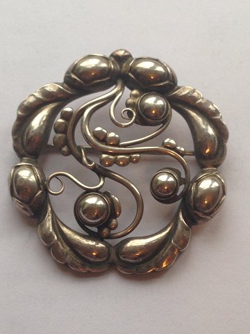 Georg Jensen Sterling Sølv Broche No 159 med gamle stempler