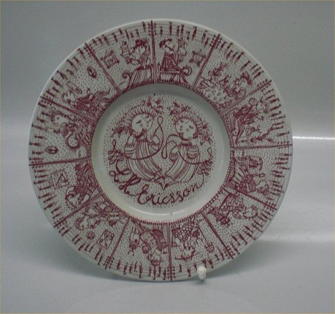 Bjoern Wiinblad Nymoelle Denmark Nymoelle LM Ericson Red Art Faience 22 cm	
