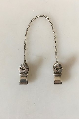 Georg Jensen Sterling Sølv Kaktus Klemme Servietholder. Sjælden No 192