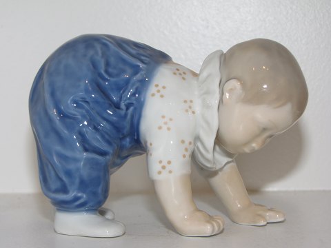 Royal Copenhagen figur
Kravlende baby