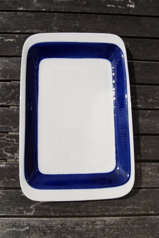 Blå Koka svensk porcelæn, ildfast fad 40x26cm