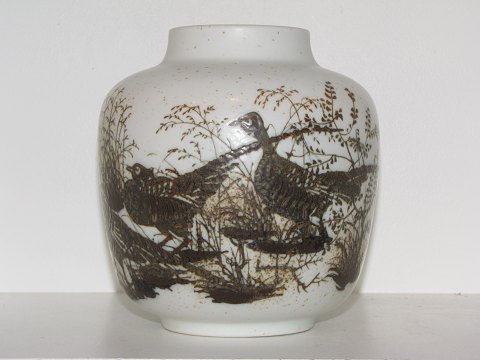 Royal Copenhagen art pottery
Larger vase with pheasants