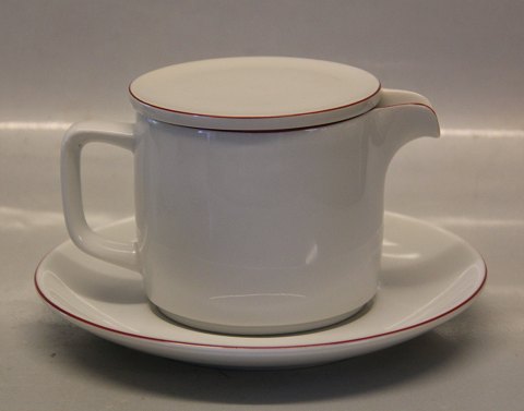 Red top 6265 Gravy boat with lid and detachable stand 3 dl (563) Design Grethe 
Meyer Royal Copenhagen Porcelain 
