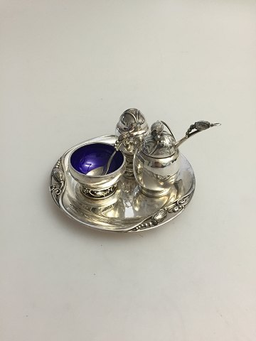 Georg Jensen Magnolia Sterling Sølv Pletmenage No 2A