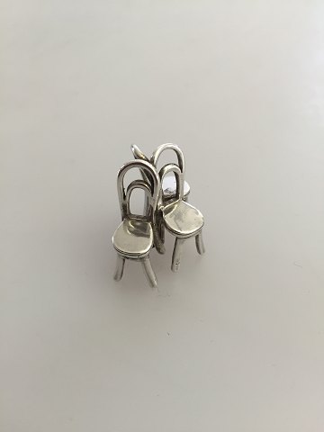 Georg Jensen Sterling Sølv Stole vedhæng No 211 designet af Ole Bent Petersen