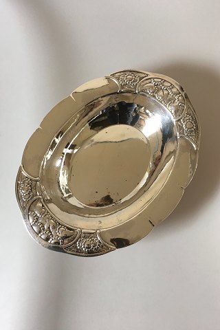 Georg Jensen Sterling Sølv Ovalt Frugtfad No 33