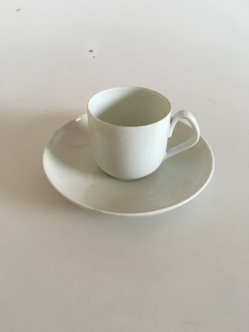 Bing & Grøndahl Henning Koppel Hvid Espresso Kop og Underkop No 463