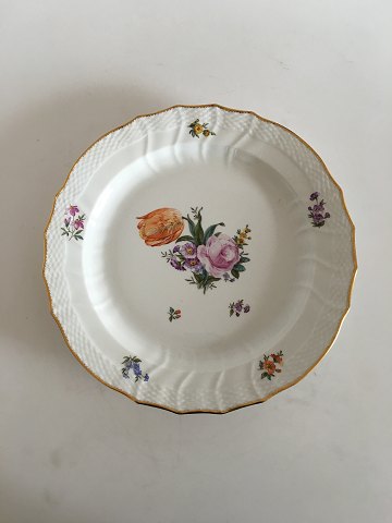 Royal Copenhagen Saksisk Blomst Rundt Serveringsfad No 1563