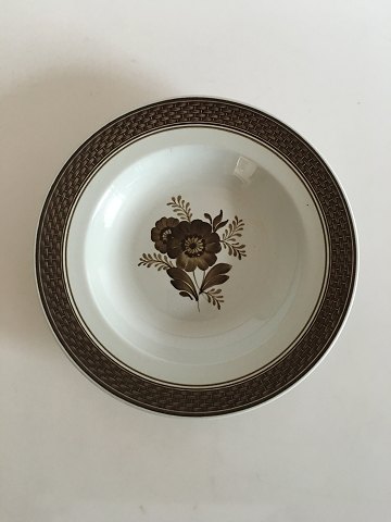 Royal Copenhagen Brun Tranquebar Dyb Tallerken No 947