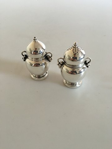 Georg Jensen Sterling Sølv Harald Nielsen Salt og Peber Sæt No 724