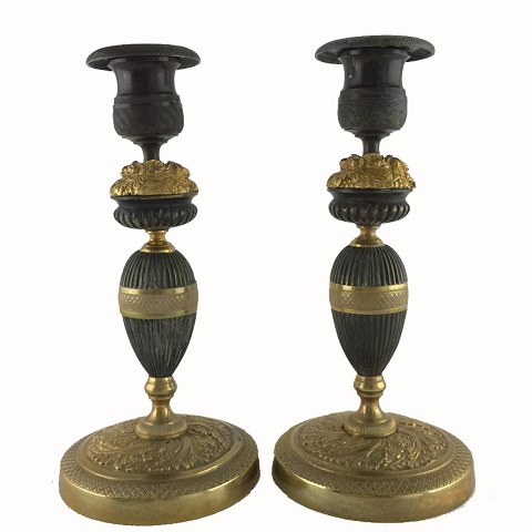 French empire candlesticks, around 1840