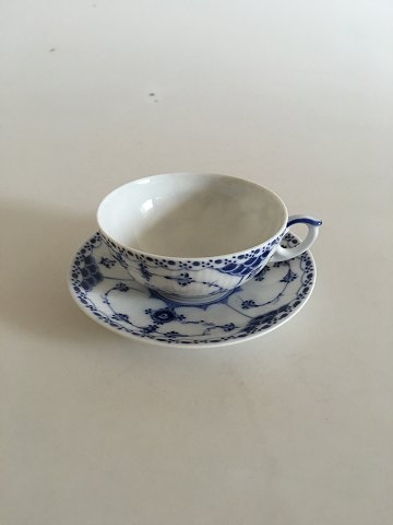 Royal Copenhagen Musselmalet Halvblonde Kaffekop og Underkop No 526