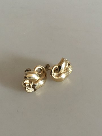 Georg Jensen Forgyldt Sterling Sølv Øreskruer No 100