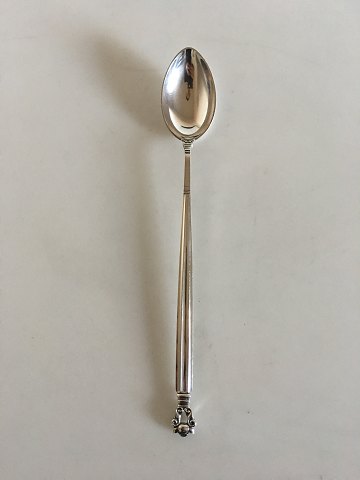 Georg Jensen Sterling Sølv Is-theske / Latte-ske Konge No 078