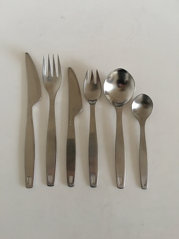 Georg Jensen Stainless Holiday II Bestik Sæt til 8 Pers. 48 Dele.