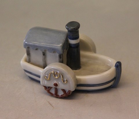 Royal Copenhagen figurine 0144 RC Steam boat 4 x 7 cm (1249144) Mini-collection 
Toys Sven Vestergaard