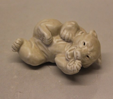 21432 RC Celedan glazed bear cub on the side 4 x 9 cm, (1003232)   Knud Kyhn, 
February 1957