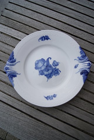 Blaue Blume Glatt Geschirr. Runde Platte 28,5cm vorher 1923