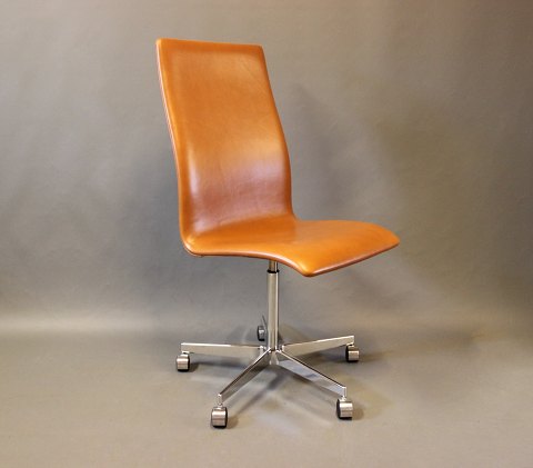 Oxford Classic office chair - Model 3193C - Cognac leather - Arne Jacobsen - 
Fritz Hansen