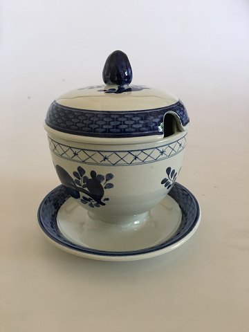 Royal Copenhagen "Blå Tranquebar" Marmelade Krukke med Låg No. 1171