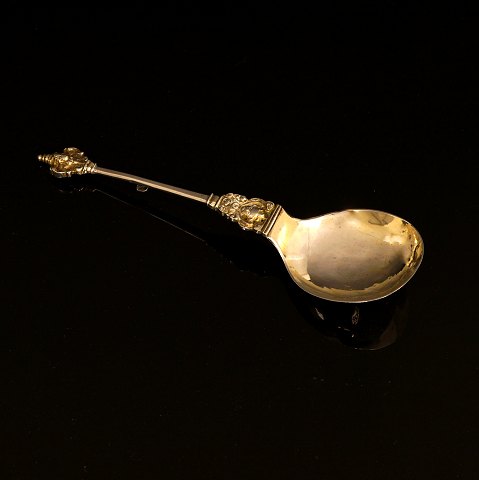 D. Schwarzkopf, Kopenhagen, 1734: Barocklöffel, 
Silber. L: 18,7cm. G: 42gr