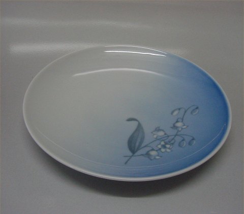 306 Kagetallerken 15,5 cm (028 a) Blåt B&G  porcelæn, liljekonval, form 643 
Convalla