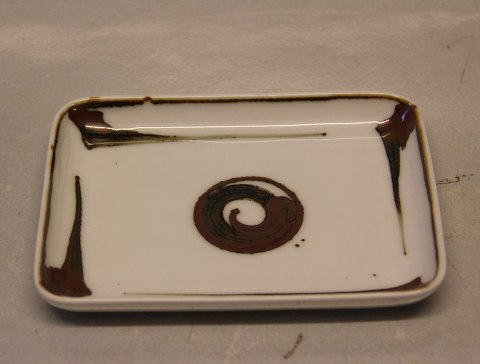 B&G Porcelain B&G 158-5539 F Tray 14 x 10.5 cm Modern brown decoration
