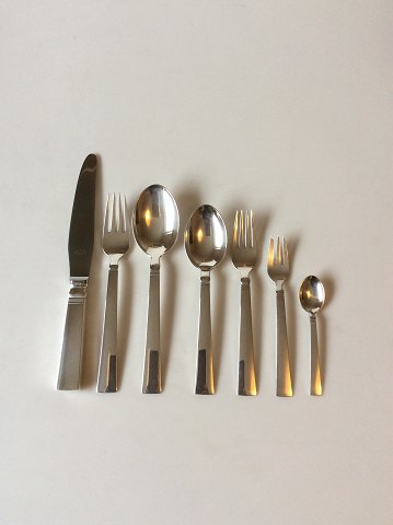 Georg Jensen Blok Sterling Sølv Spise og Frokost Bestik Sæt 42 dele