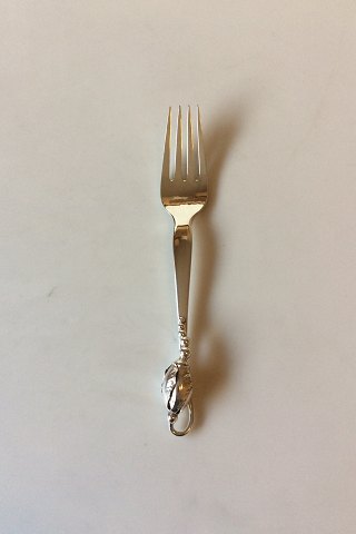 Georg Jensen Sterling Sølv Magnolia No 84 Frokostgaffel No 022