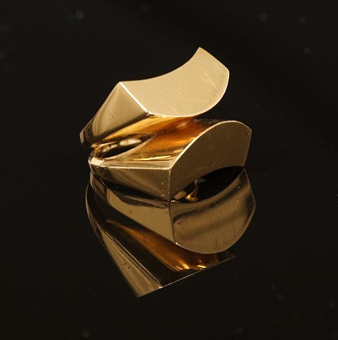 Arne Johansen, Denmark: Ring, 14ct gold. Size: 49. 
W: 16,7gr