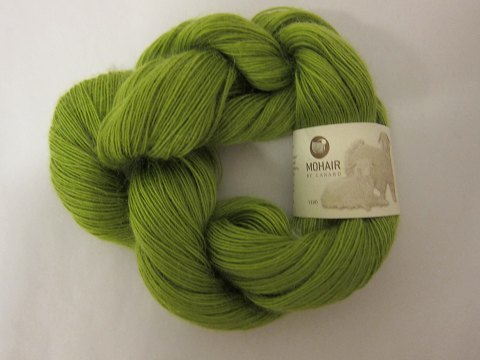 Kidmohair - 1-Trådet
Kidmohair er et naturprodukt af højeste kvalitet fra  sydafrikanske 
angorageder.
Den viste farve er: Lime, Farvenr. 1199
Prisen er pr. nøgle med 50 gram Kidmohair