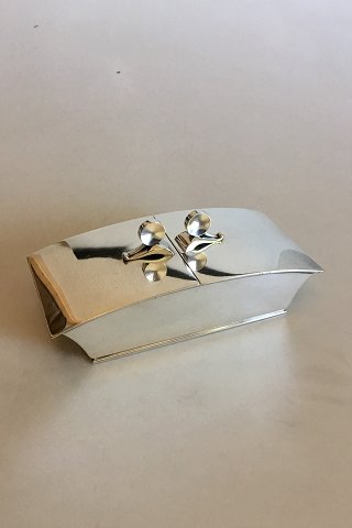 Georg Jensen Sterling Sølv Todelt Cigaret boks No 829