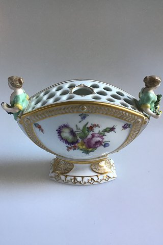 Royal Copenhagen Fuld Saksisk Blomst Bouquetière No. 1572