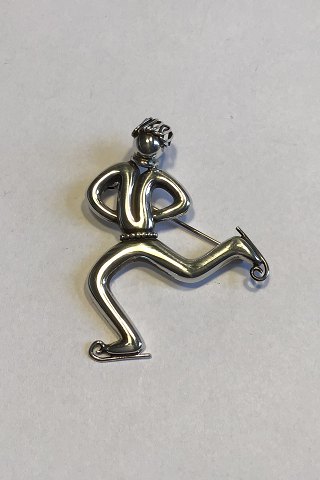 Evald Nielsen Sterling Sølv Broche