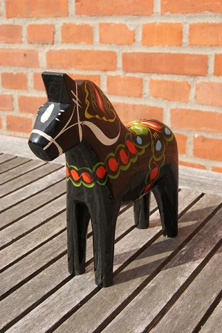 Black Dala horses from Sweden H 21.5cms