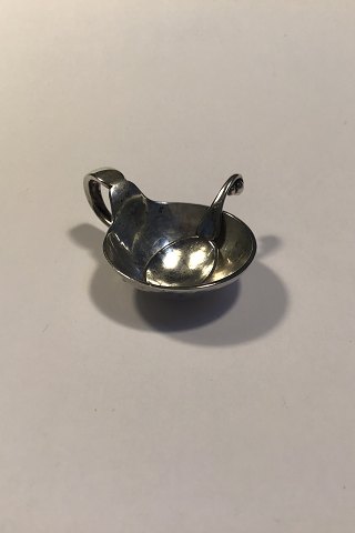 Georg Jensen Sølv Saltkar med ske No 110