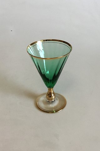 Ida Hvidvinsglas, Grønt med optiske striber og guld
