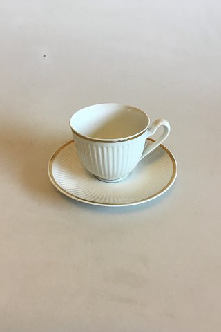 Royal Copenhagen Tunna Kaffekop med underkop No 1277/9956