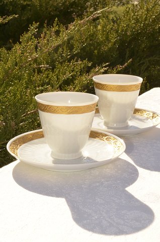 Royal Copenhagen Fächer Gold  Espresso Tasse 11540