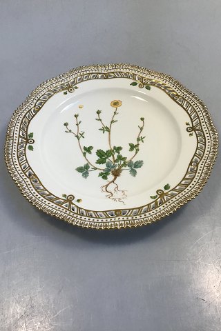 Royal Copenhagen Flora Danica Frokosttallerken No 20/3554 med gennembrudt kant