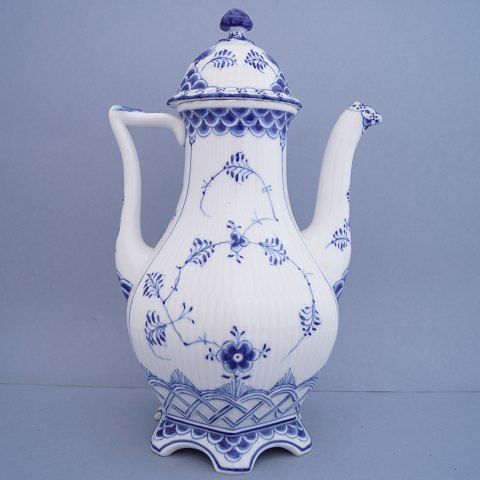Royal Copenhagen, blue fluted full lace; A coffee pot of porcelain #1202